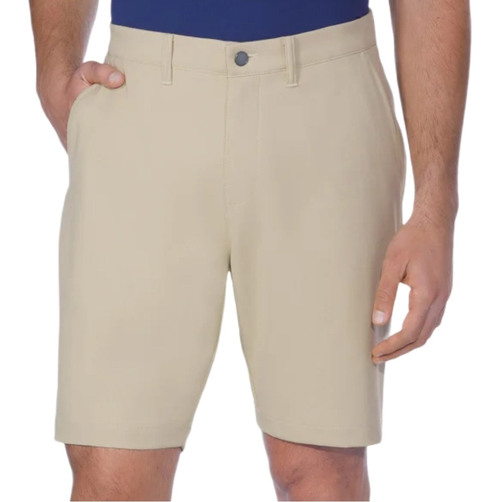 Kirkland Signature Men's Beige Flat Front Shorts